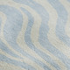3' X 5' Sky Blue And Ivory Animal Print Washable Area Rug With UV Protection