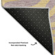 10' X 14' Peach And Lavender Animal Print Washable Area Rug With UV Protection