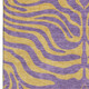 10' X 14' Purple And Peach Animal Print Washable Area Rug With UV Protection