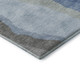 5' X 8' Blue And Gray Abstract Washable Area Rug With UV Protection