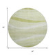 8' Artichoke Green And Ivory Abstract Washable Round Rug With UV Protection
