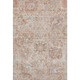 10' X 14' Coral Ivory And Rust Damask Washable Area Rug With UV Protection