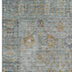 3' X 5' Teal And Brown Oriental Washable Area Rug With UV Protection