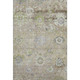 3' X 5' Beige Green And Blue Floral Washable Area Rug With UV Protection