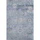 8' X 10' Sky Blue Beige And Purple Floral Washable Area Rug With UV Protection