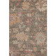 3' X 5' Brown Beige And Coral Floral Washable Area Rug With UV Protection