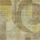 8' X 10' Wheat Beige And Gold Abstract Geometric Washable Area Rug With UV Protection
