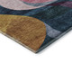 5' X 8' Green Pink Purple And Teal Abstract Washable Area Rug With UV Protection
