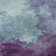 8' Sky Blue And Purple Abstract Washable Round Rug With UV Protection