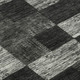 9' X 12' Black Gray And Silver Geometric Washable Area Rug With UV Protection