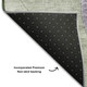 8' Lavender And Green Geometric Washable Round Rug With UV Protection