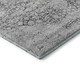 8' X 10' Gray And Silver Medallion Washable Area Rug With UV Protection