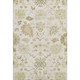 10' X 14' Ivory Beige And Copper Floral Medallion Washable Area Rug With UV Protection
