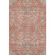 10' X 14' Coral Beige And Taupe Floral Washable Area Rug With UV Protection