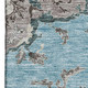 3' X 5' Sky Blue Beige And Gray Floral Washable Area Rug With UV Protection