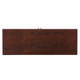 44" Brown Wood With Glass Sideboard with Two Doors