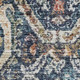 3' X 5' Denim Blue Beige And Copper Medallion Washable Area Rug With UV Protection