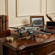4" Gray and White Metal Hand Painted c1941 North American B-25 Mitchell Bomber Model Airplane