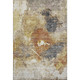 8' X 10' Taupe Gold And Blue Abstract Washable Area Rug With UV Protection