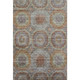 5' X 8' Rust Charcoal And Beige Geometric Washable Area Rug With UV Protection