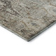 8' X 10' Linen Gray And Silver Abstract Washable Area Rug With UV Protection