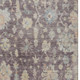 9' X 12' Eggplant Beige And Blue Floral Washable Indoor Outdoor Area Rug