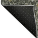 10' X 14' Pewter And Gray Damask Washable Indoor Outdoor Area Rug