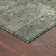 8' X 10' Fern Green And Beige Abstract Washable Indoor Outdoor Area Rug