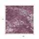 9' X 12' Merlot And Gray Abstract Washable Indoor Outdoor Area Rug