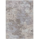 5' X 8' Taupe And Beige Abstract Washable Indoor Outdoor Area Rug