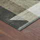9' X 12' Pewter And Ivory Geometric Washable Indoor Outdoor Area Rug