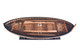 6" Brown and White Solid Wood Hand Painted RMS Titanic Lifeboat No.7 Model Boat