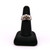 Princess Cut Bezel Set W/ Pave Setting Ring - 18k - Size 6.5