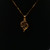 Tanzanite W/ Diamond Detail Necklace - 14k - 18" Chain