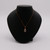 Pear Topaz W/ Halo Necklace - 10k - 18" Chain