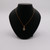 Pear Aquamarine W/ Rope Halo Necklace - 14k - 18" Chain