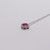 Ruby and Diamond Cluster Necklace - 14/18k - 18" Chain