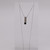 Sapphire Tension Set W/ Pave Diamond Detail Necklace - 14k - 18" Chain