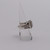 9 Princess Cut Cluster W/ Round Diamond Halo Ring - 10k - Size 6.75