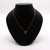 Wishbone Diamond Necklace - 14k - 18" Chain
