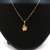 Hawaiian Flower Necklace - 10k - 18" Chain