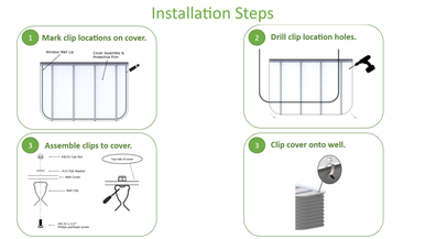 Custom Sloped Metal Window Well Cover-H