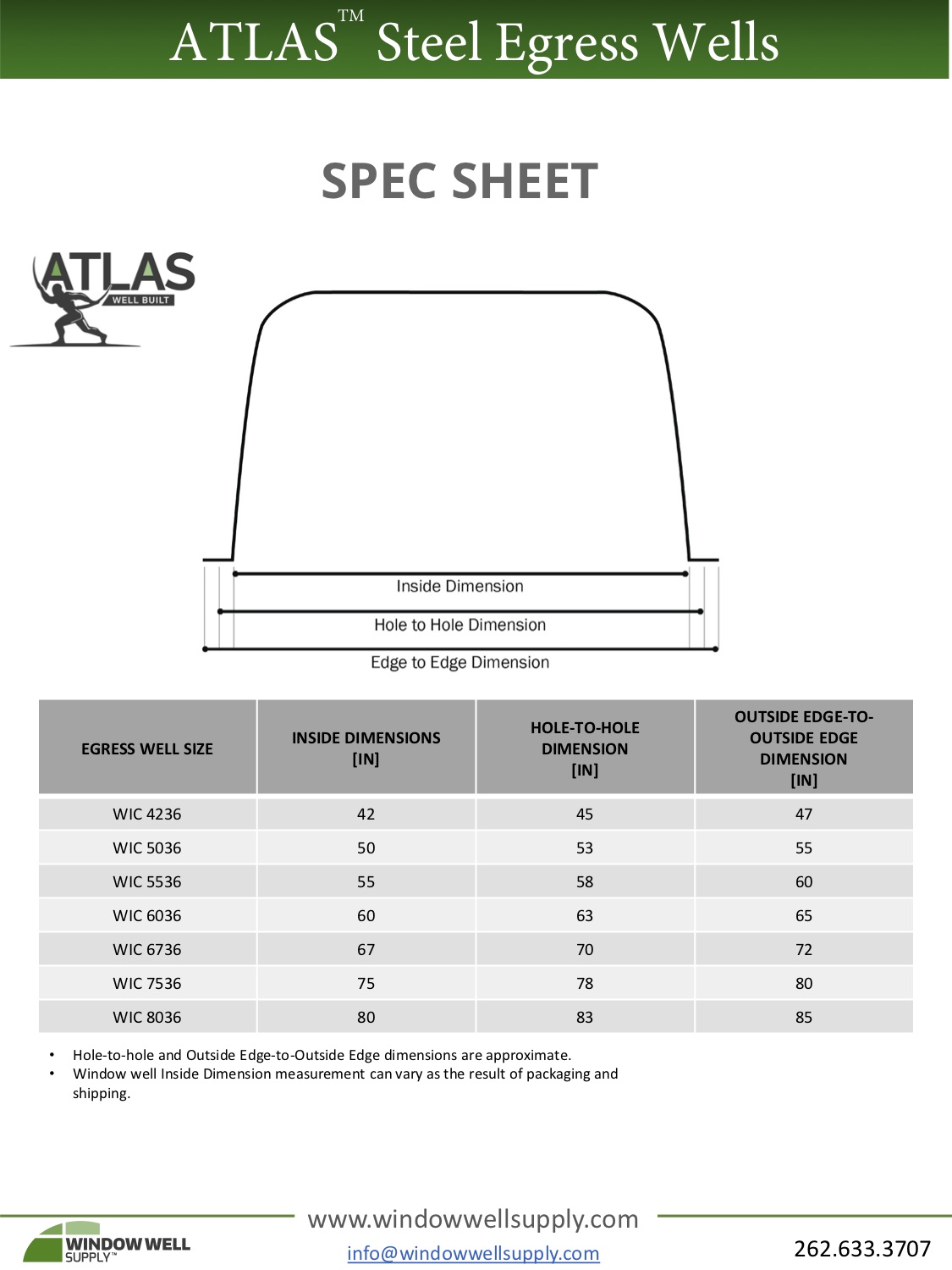 Atlas, Steel Egress Well Atlas, Steel Egress Well