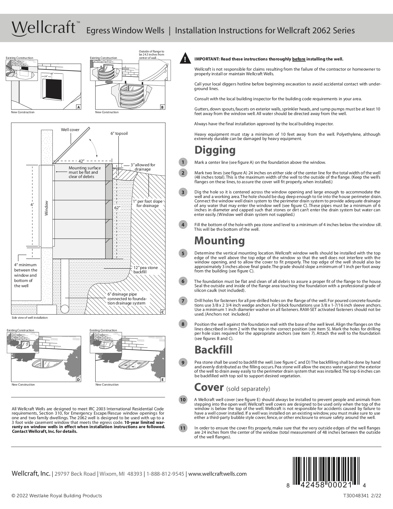 Wellcraft 2062 Window Well