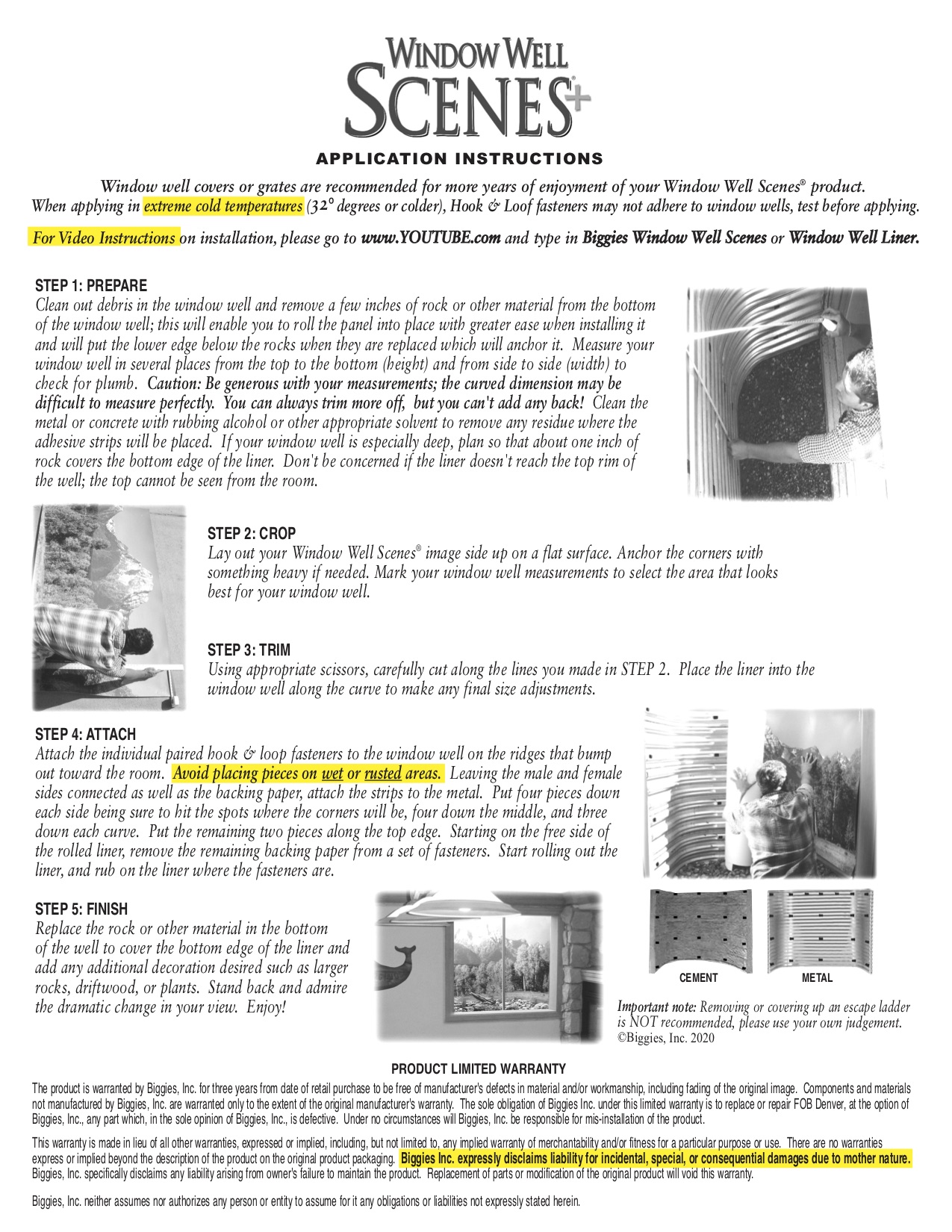 Waterway Window Well Liner