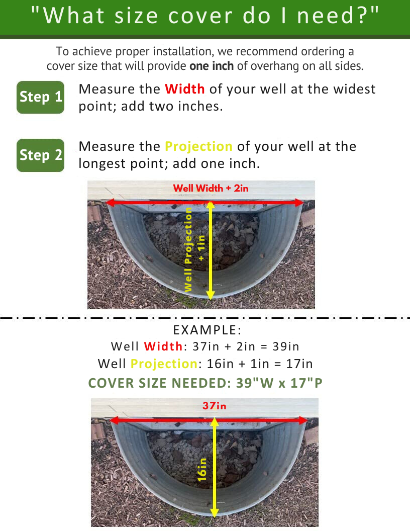 Standard Medium Sloped Cover for Metal Window Wells Standard Medium Sloped Cover for Metal Window Wells