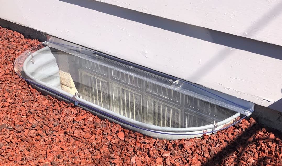 Standard Sloped Elongated Cover for Metal Window Wells Standard Sloped Elongated Cover for Metal Window Wells