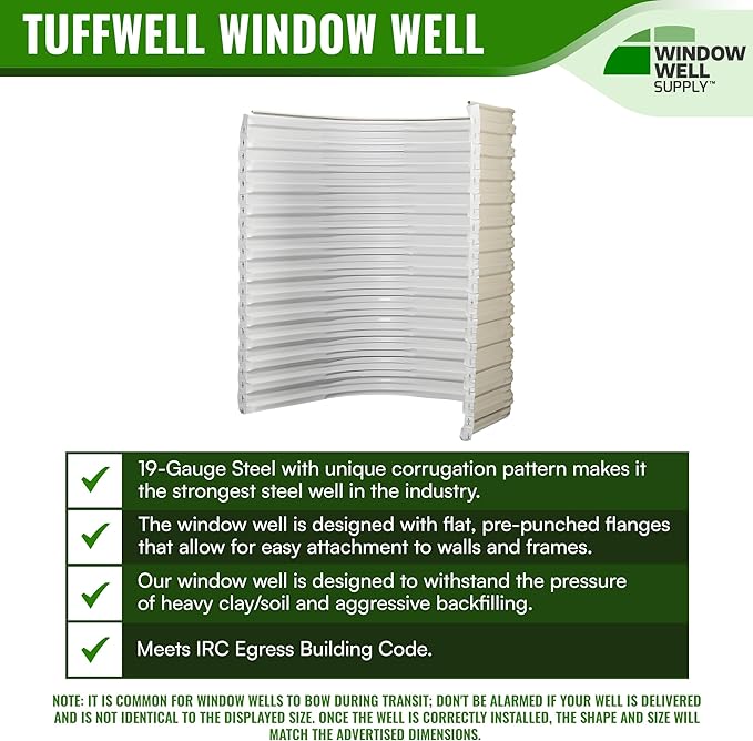 Quick-Ship Tuffwell Metal Egress Kit w/ In-Swing Window *BEST SELLER
