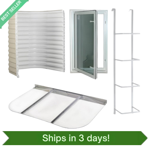 Quick-Ship Tuffwell Metal Egress Kit w/ In-Swing Window *BEST SELLER