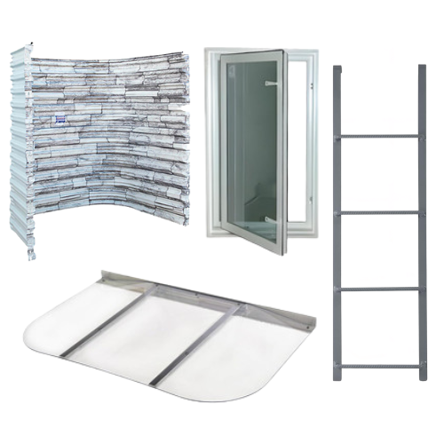 Quick-Ship Tuffwell Metal Egress Kit w/ In-Swing Window *BEST SELLER